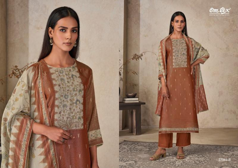 Omtex sameera application for aarvi dress material in wholesale